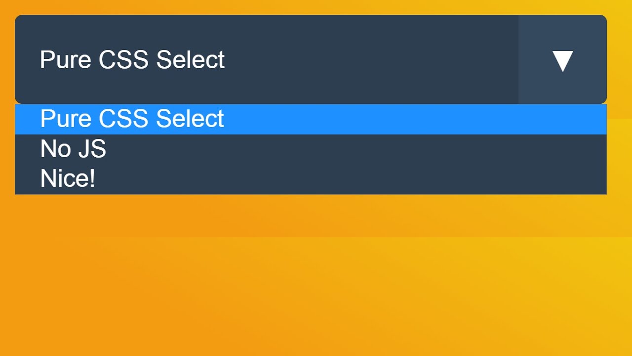 Select box with pure CSS || No framework required || HTML and CSS ...