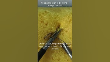 Laparoscopic Exercise 4. Needle Rotation in Suturing – Change Direction  #generalsurgery #tricks