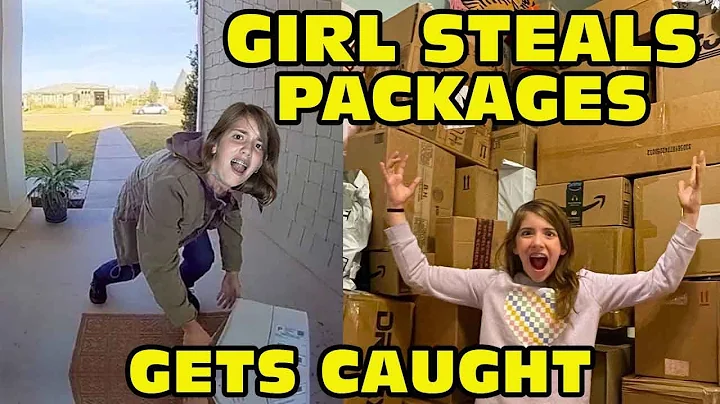 Girl Temper Tantrum Stealing Packages Off Of Peopl...