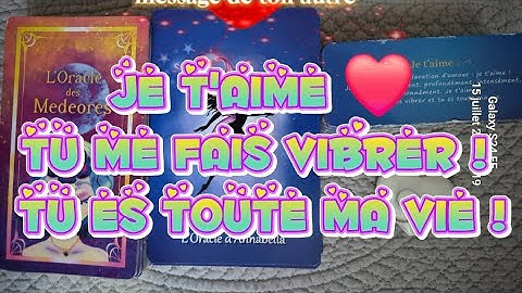 JE T'AIME TU ME FAIS VIBRER TU ES TOUTE MA VIE ❤️❤️❤️