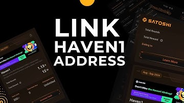 How to Link HAVEN1 Tokens withdraw address to Satoshi App | How to verify HAVEN1 wallet address