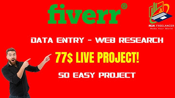 Data Entry Live Tutorials for Beginners - How I Completed 77$ Live Project on Fiverr?  | Part - 4