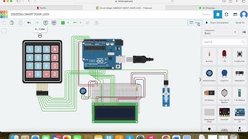 Smart Door Lock System by Arduino on TinkerCad