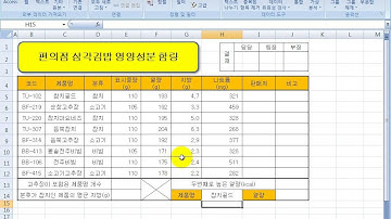 [ITQ엑셀3기 6강-4]ITQ엑셀  제1회 최신기출풀이  제1작업 표서식 조건편집