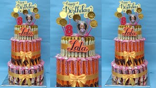 Snack Tower Cake Tutorial | Unique And Simple Low Budget Birthday Snack Tower
