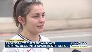 Proposal considered to turn downtown Durham parking deck into apartments, retail stores