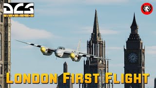 DCS Normandy 2 map. Over London under Bridges! Mosquito