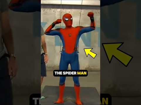 Can Tom Holland eat while wearing the Spiderman suit? | #shorts #viral #trending #funny