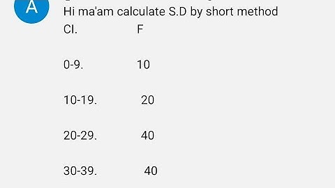 calculate standard deviation by short cut method in case of continuous series  #standarddeviation