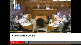 City of Akron Council Meeting - 6.26.2023