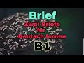 zwei Briefe für Prüfungen Deutsch Niveau B1 👌✍