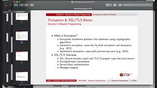 Module 5   Security in Network Programming