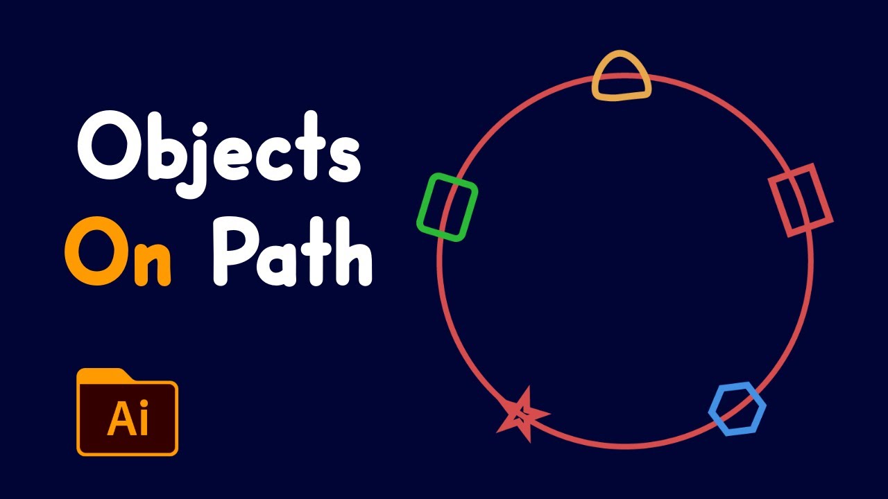 How To Use The Object On Path Tool In Adobe Illustrator 2026