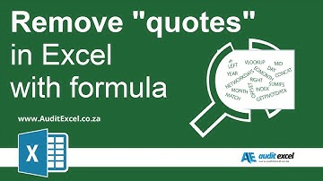 Replacing quotes in Excel