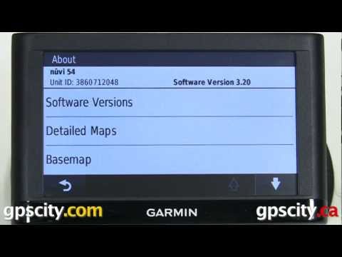 System Settings in the Garmin nuvi 54lm with GPS City