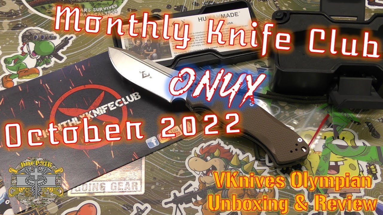 Monthly Knife Club Onyx October 2022 Vknives Olympian Unboxing