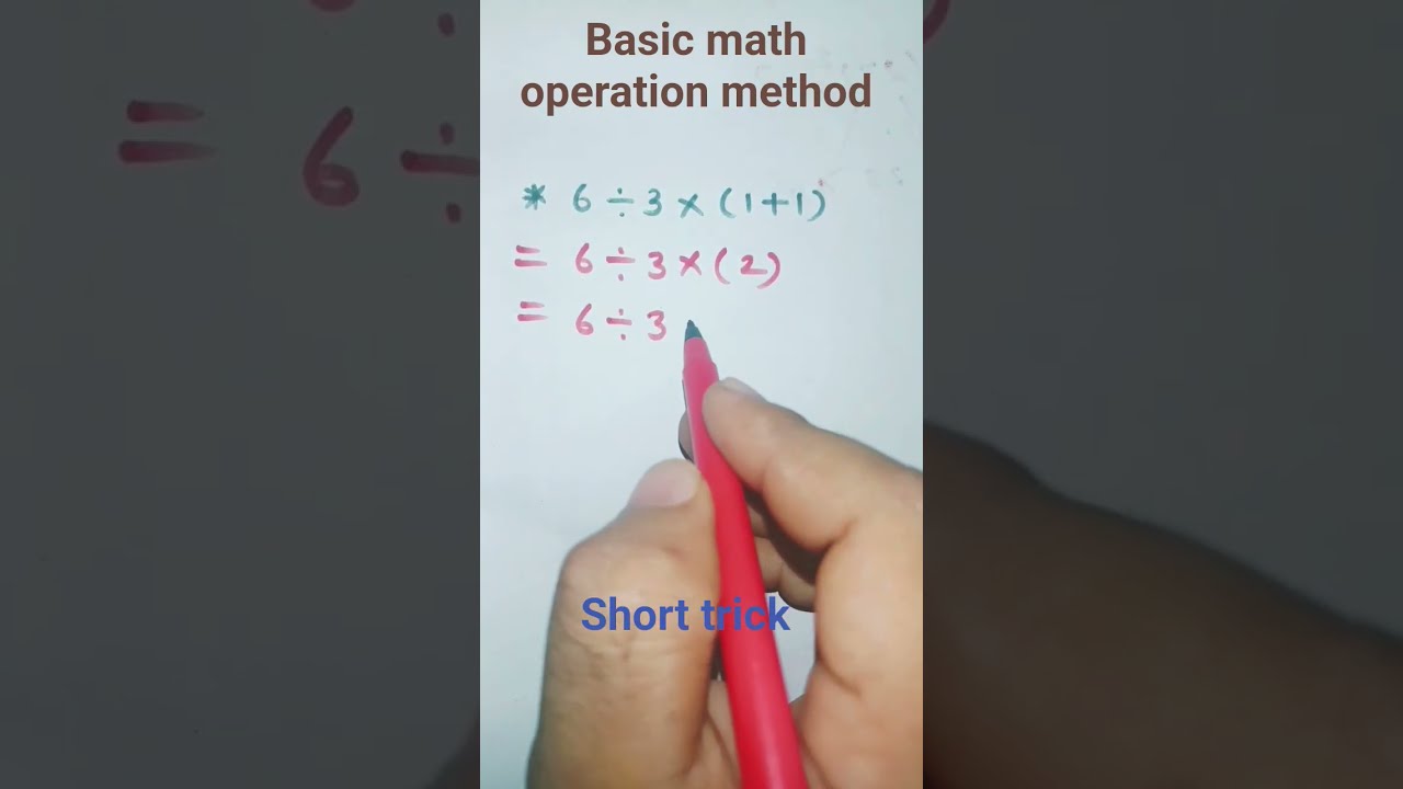 Basic Math Operation Method Shortsfeed Vast Shorttrick