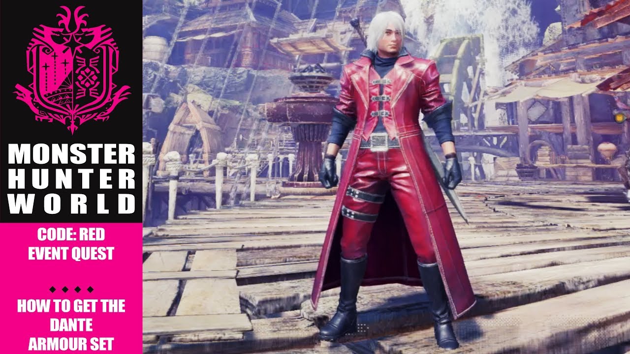Monster Hunter World Dante Armour Set Weapon And How To Get It Youtube