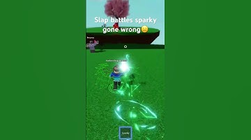 Roblox Slap Battles Sparky Made me Fly Up💀