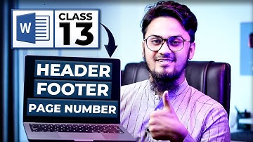 How to Use Header, Footer, Page Number in  Microsoft Word || MS Word Bangla Tutorial Part 13