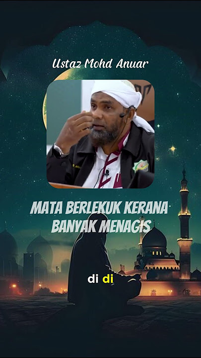 Saidina Umar matanya berlekuk kerana banyak menagis #ustazmohdanuar #tazkirah #ummah #hijrah