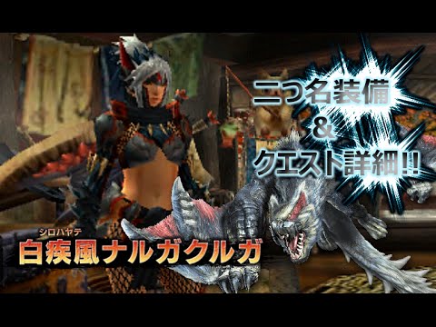 3ds Mhx モンハンクロス 白疾風ナルガ装備 クエストlv1 10詳細 Youtube