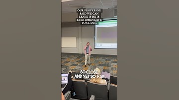 Their college professor didn’t show up to class 😳