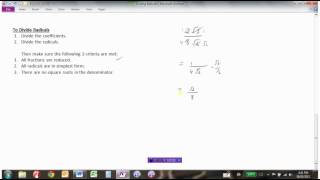 Dividing Radicals