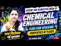 FLUID FLOW OPERATIONS || CHEMICAL ENGG. 3RD SEMESTER || Properties of fluids || BTEUP 2026 - 27