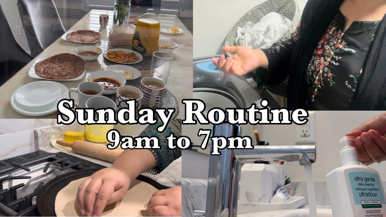 Pakistani Mom 9am to 7pm sunday routine with family | Pakistani Mom life in canada 🇨🇦