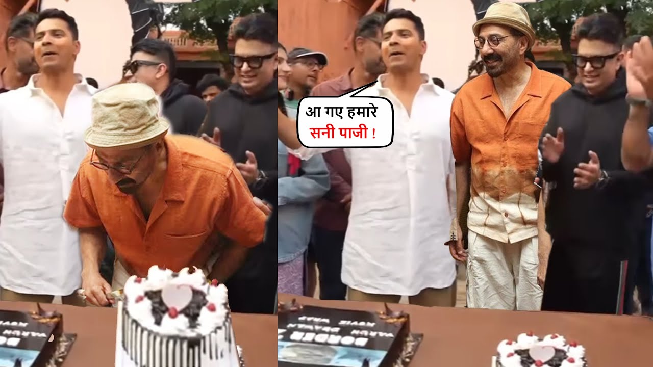 Sunny Deol, Varun Dhawan and Ahan Shetty Celebrated After The Completion of Border 2 Shooting !