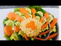 Pretty simple sweetcorn vege salad how to make healthy recipe by glezl