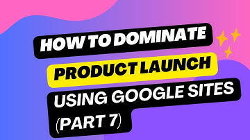 How to dominate product launches on Jvzoo, Clickbank or WarriorPlus as Affiliate using Google Sites.
