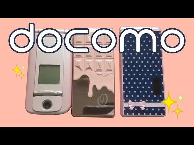 ✨docomo Japanese flip phone demo!✨ 