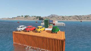 Cars Vs Water Challenge -Beamng Drive
