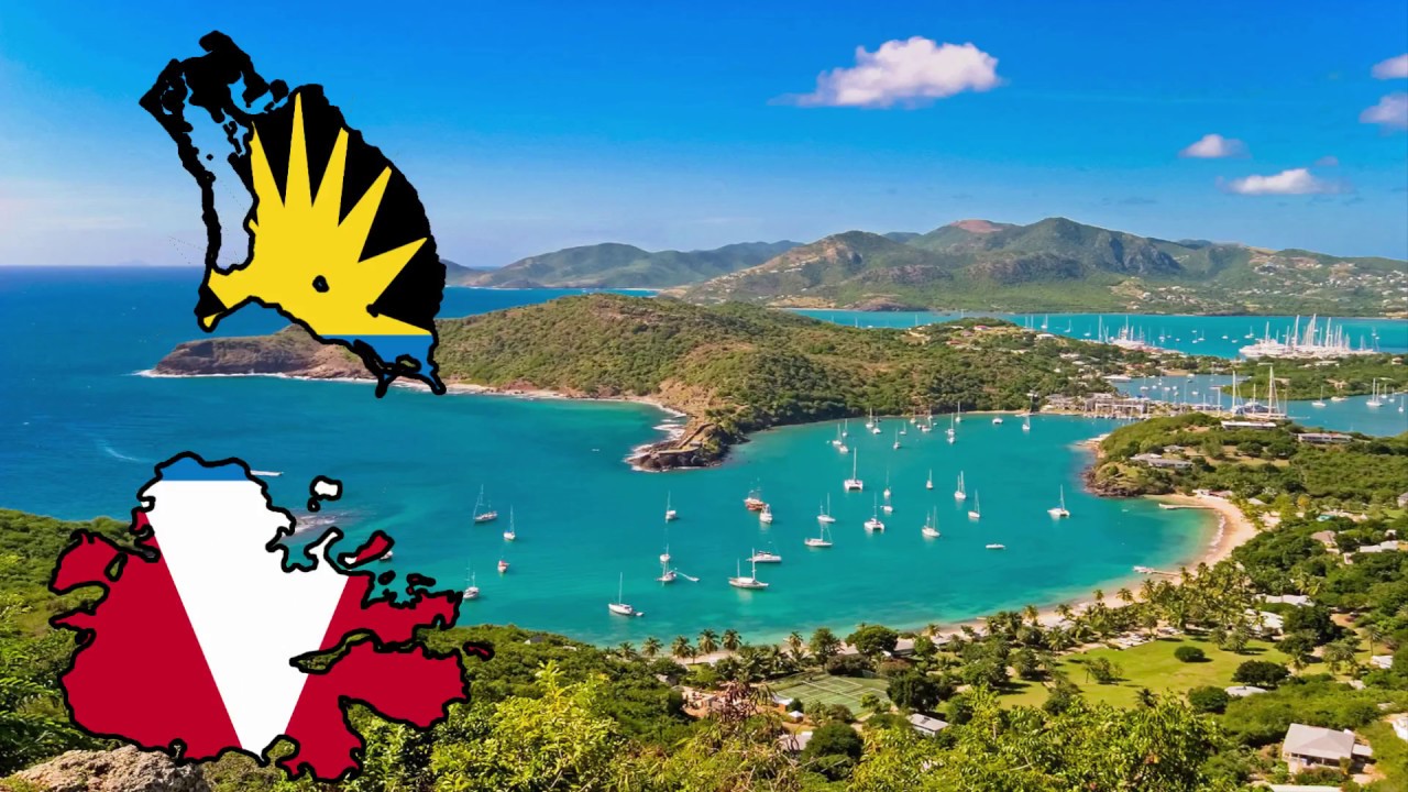 Flag Map - Antigua and Barbuda
