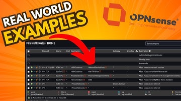 Voorbeelden uit de praktijk van OPNsense-firewallregels voor een thuisnetwerk