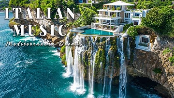 🎶 Italian Vibes & Mediterranean Music 🎶 2+ Hours Scenic Amalfi Coast & Lake Como Relaxation 4K
