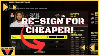 How To Cheese Re-Sign Players In Madden 24 Franchises