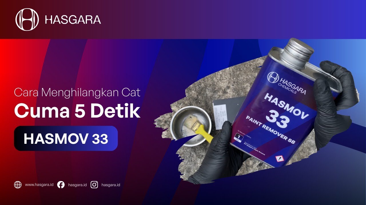 Cat Rontok HASMOV 33 Paint Remover SB : Cat Rontok Tanpa Tenaga Ekstra - YouTube