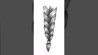 How to draw a braid ❤️ #drawing #art #style #sketch #fashion #pencildrawing #drawingtutorial