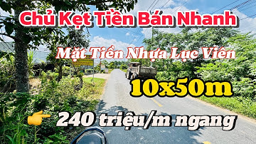 Chỉ 240 triệu sở hữu ngay Đất Mặt Tiền Nhựa Lục Viên cách Chợ, Trường Học.. 3km | Mỹ Hạnh - Đức Hoà