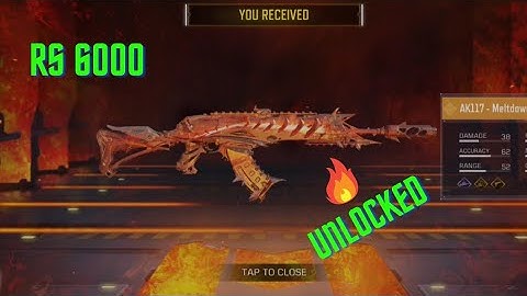 😭 I spent Rs6000 for AK117 Meltdown 🔥 | Cod mobile AK117 Meltdown unlocked