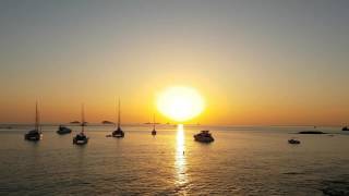 Summer Sunset Timelapse @ Ibiza Sunset Scene At Ibiza Dramatic Time Lapse