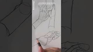 How to draw hands. Draw like a wave🌊 #sketch #drawing #art