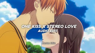 One Kiss X Stereo Love Full Version (Edit Audio + Tik Tok Remix)