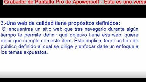 Odetti - Criterios de evaluación de los sitios web
