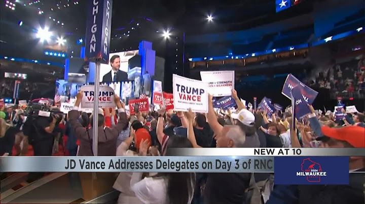 JD Vance addresses delegates on day 3 of RNC