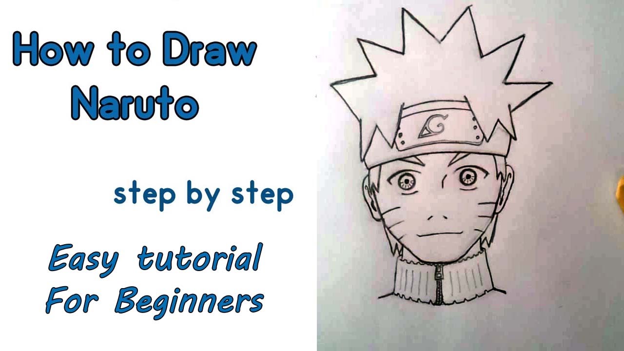 How To Draw NARUTO  Sketch Tutorial (Step By Step) 