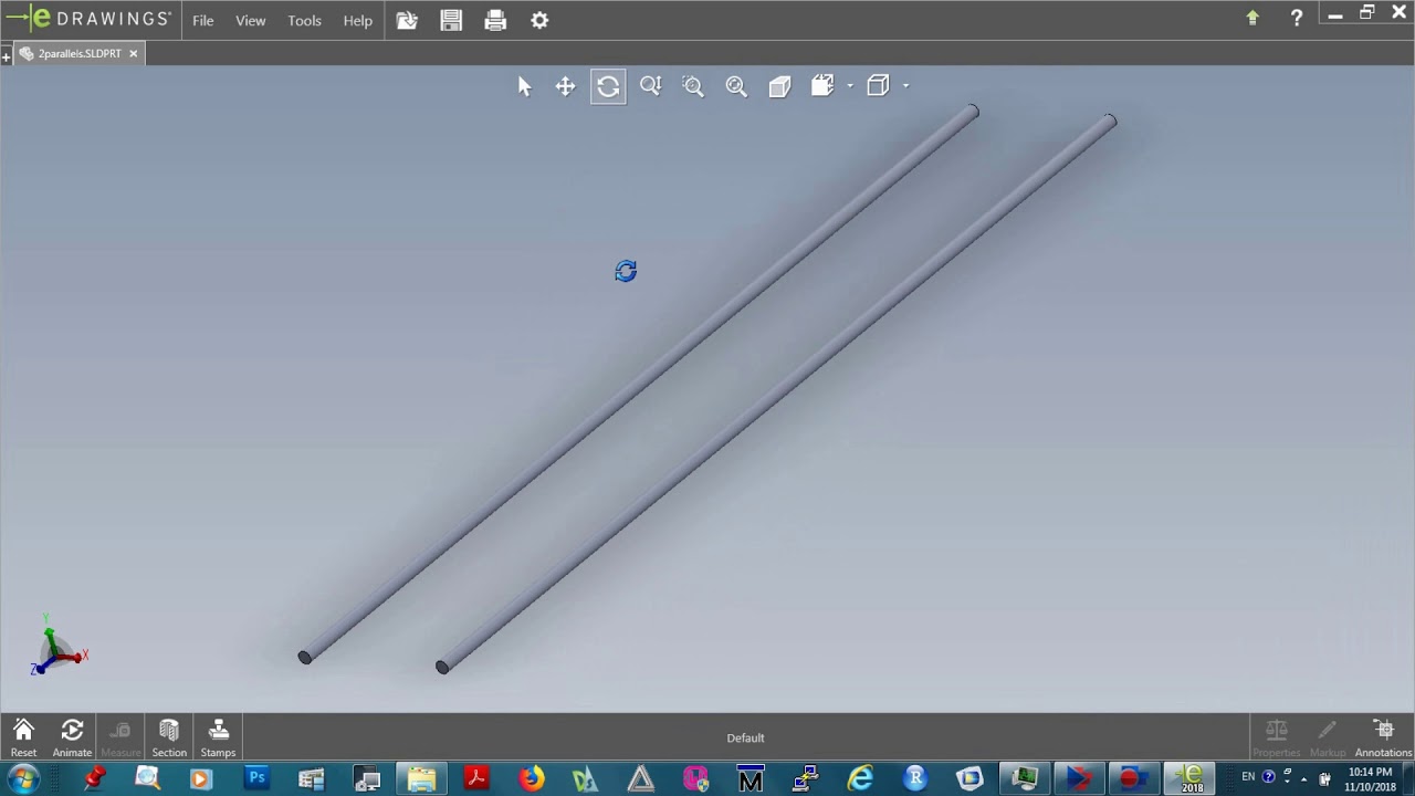 Занятие1, часть3в. Работаем с проекциями в eDrwaings.